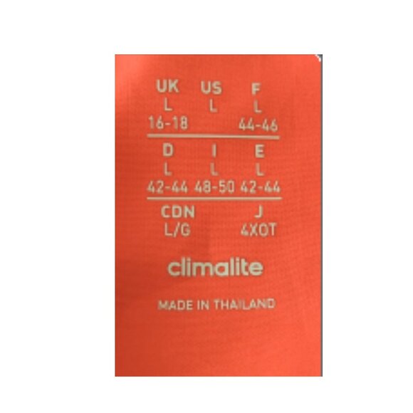 ✨ Adidas Climalite Lightweight Running Jacket  Women’s Size L Coral Red Preowned - Picture 5 of 5